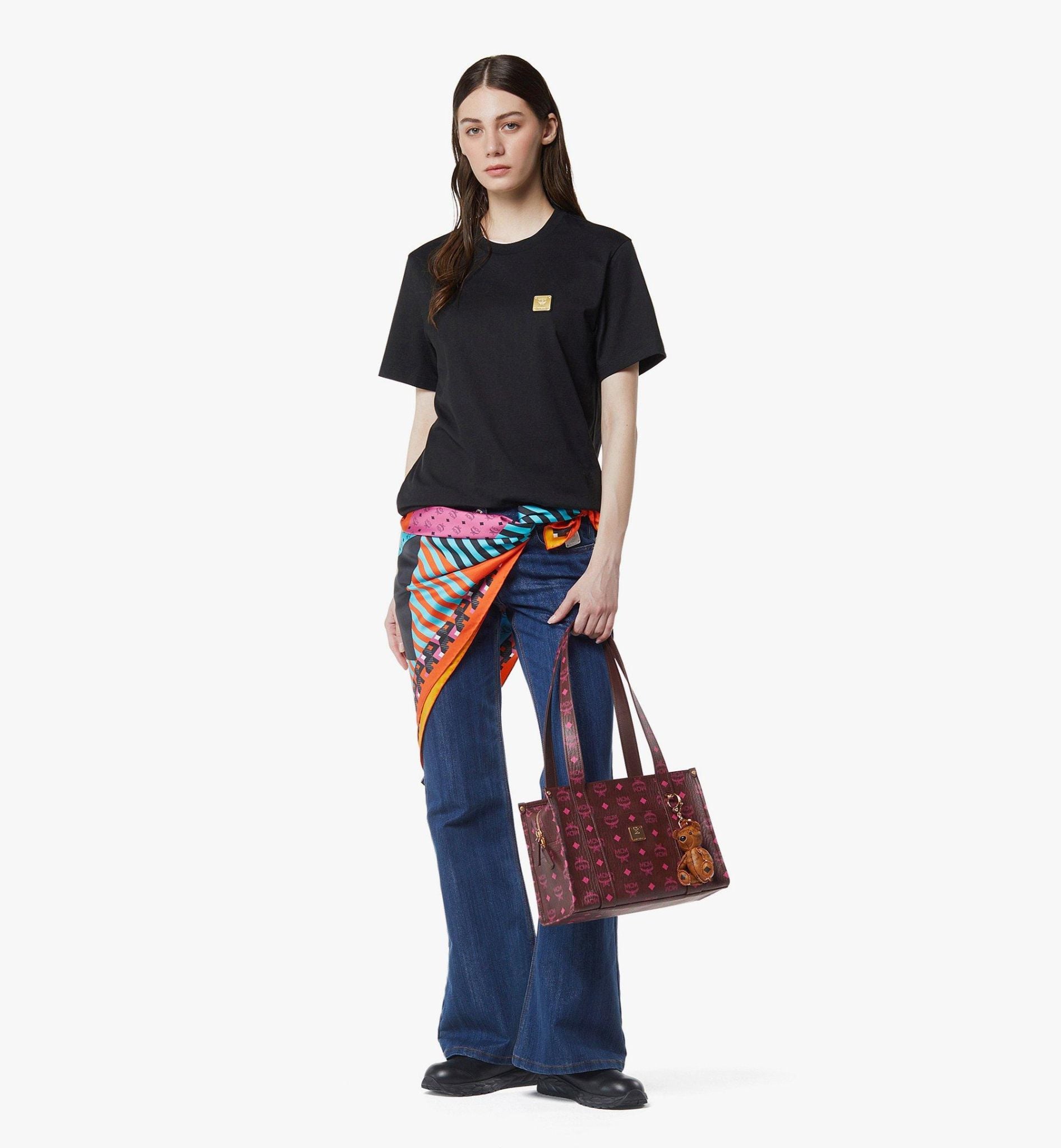  Túi Nữ MCM Aren School Bag Tote 'Cinnamon' 