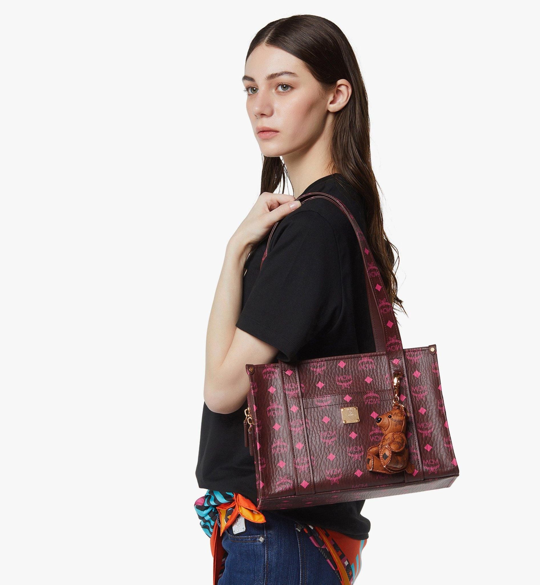  Túi Nữ MCM Aren School Bag Tote 'Cinnamon' 