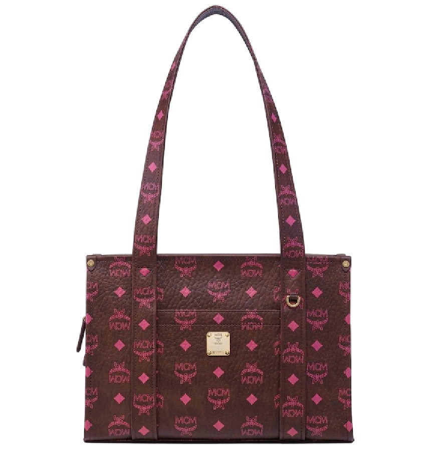  Túi Nữ MCM Aren School Bag Tote 'Cinnamon' 