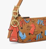  Túi Nữ MCM Year Of The Horse Aren Shoulder Bag 'Cognac' 