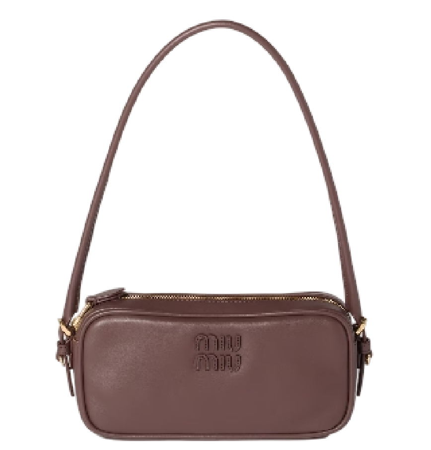  Túi Nữ Miu Miu Leather Pouch 'Briarwood' 