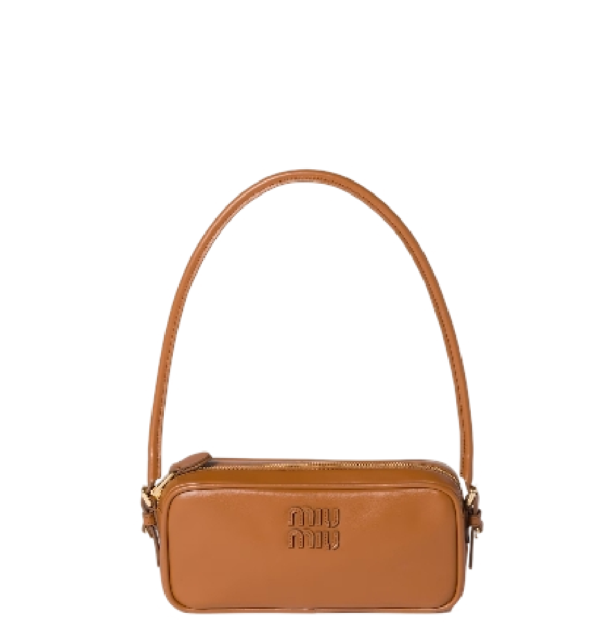  Túi Nữ Miu Miu Leather Pouch 'Cognac' 