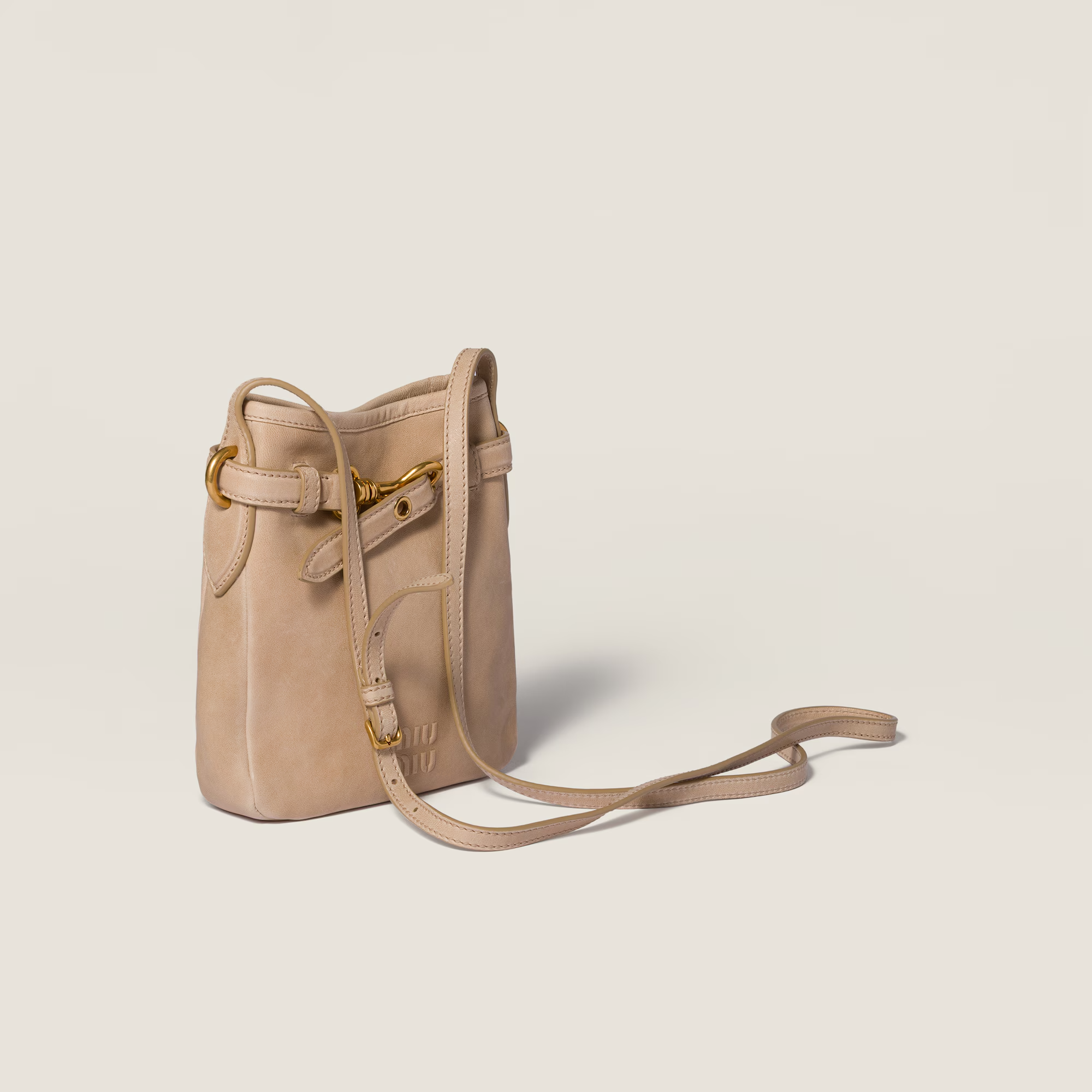  Túi Nữ Miu Miu Nappa Leather Pouch 'Cord' 