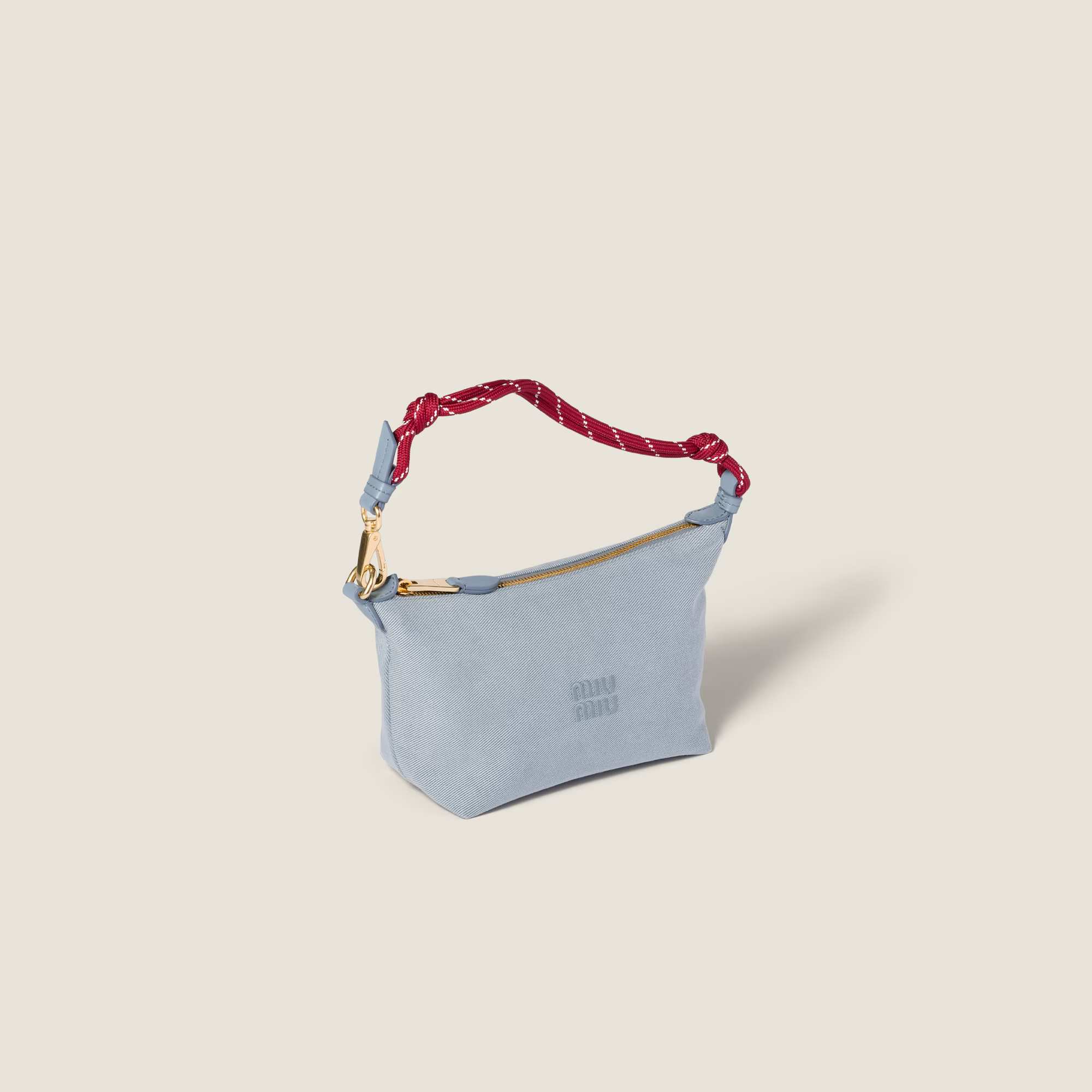  Túi Nữ Miu Miu Spirit Gabardine Pouch 'Amaranth' 