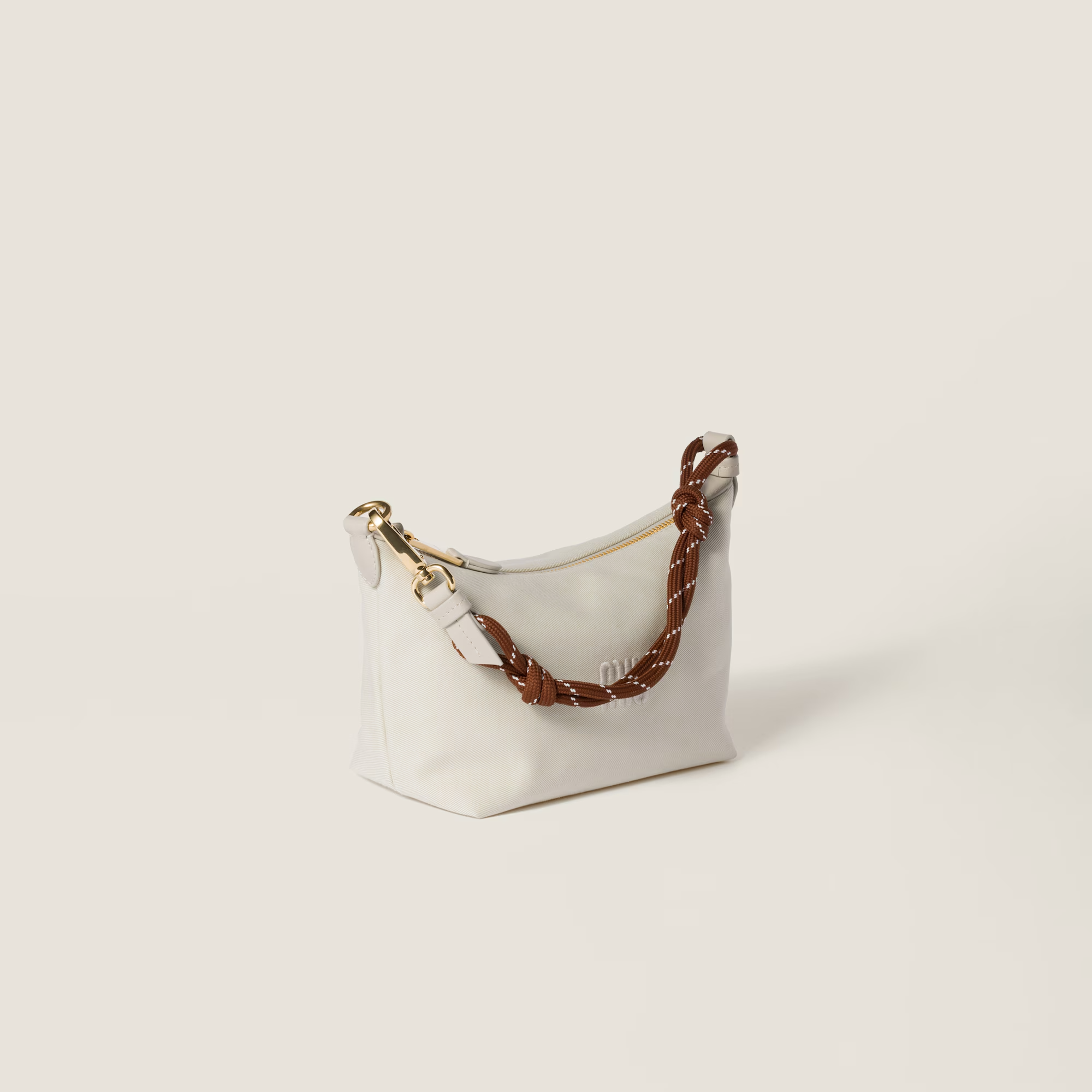  Túi Nữ Miu Miu Spirit Gabardine Pouch 'Chalk White' 