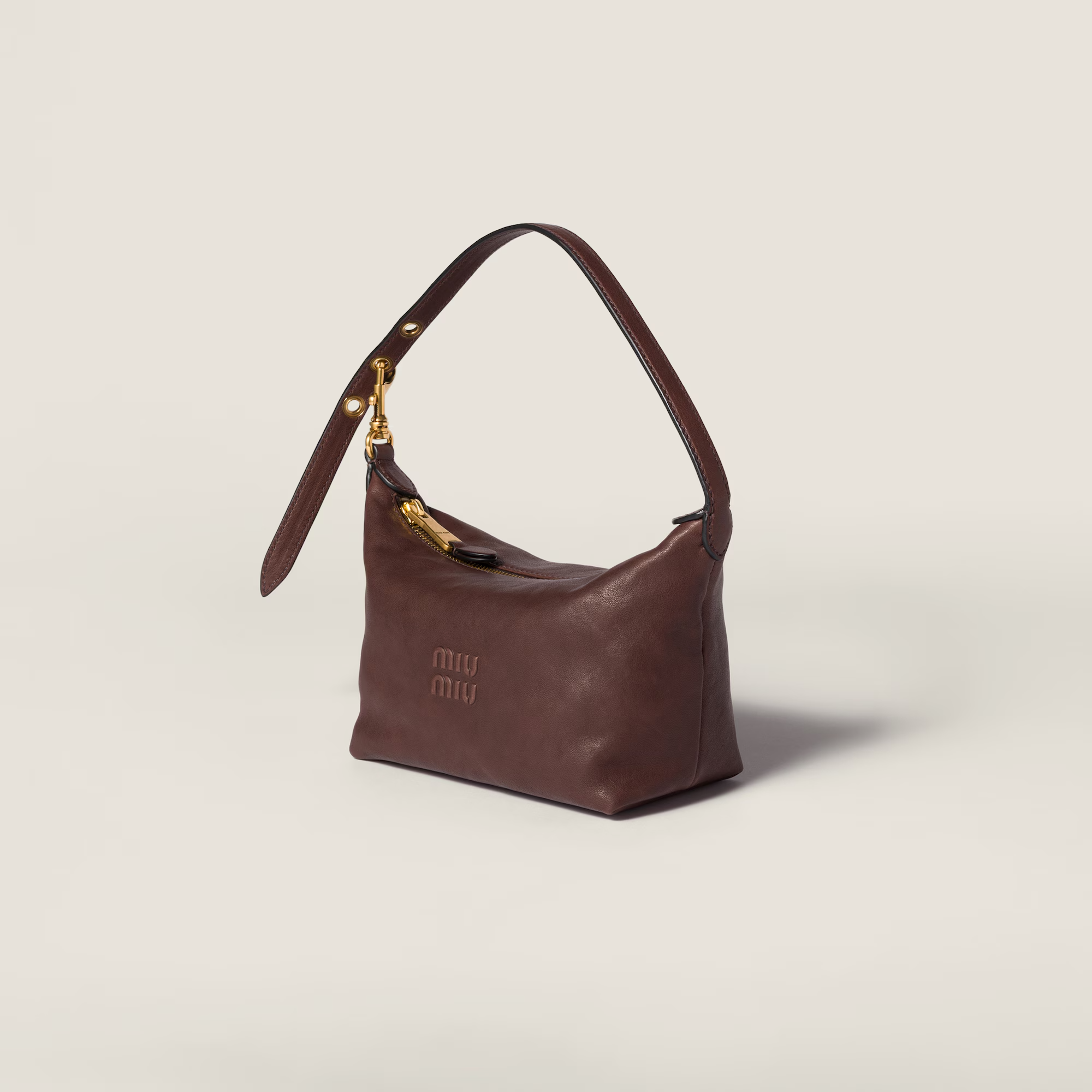  Túi Nữ Miu Miu Spirit Nappa Pouch 'Briarwood' 