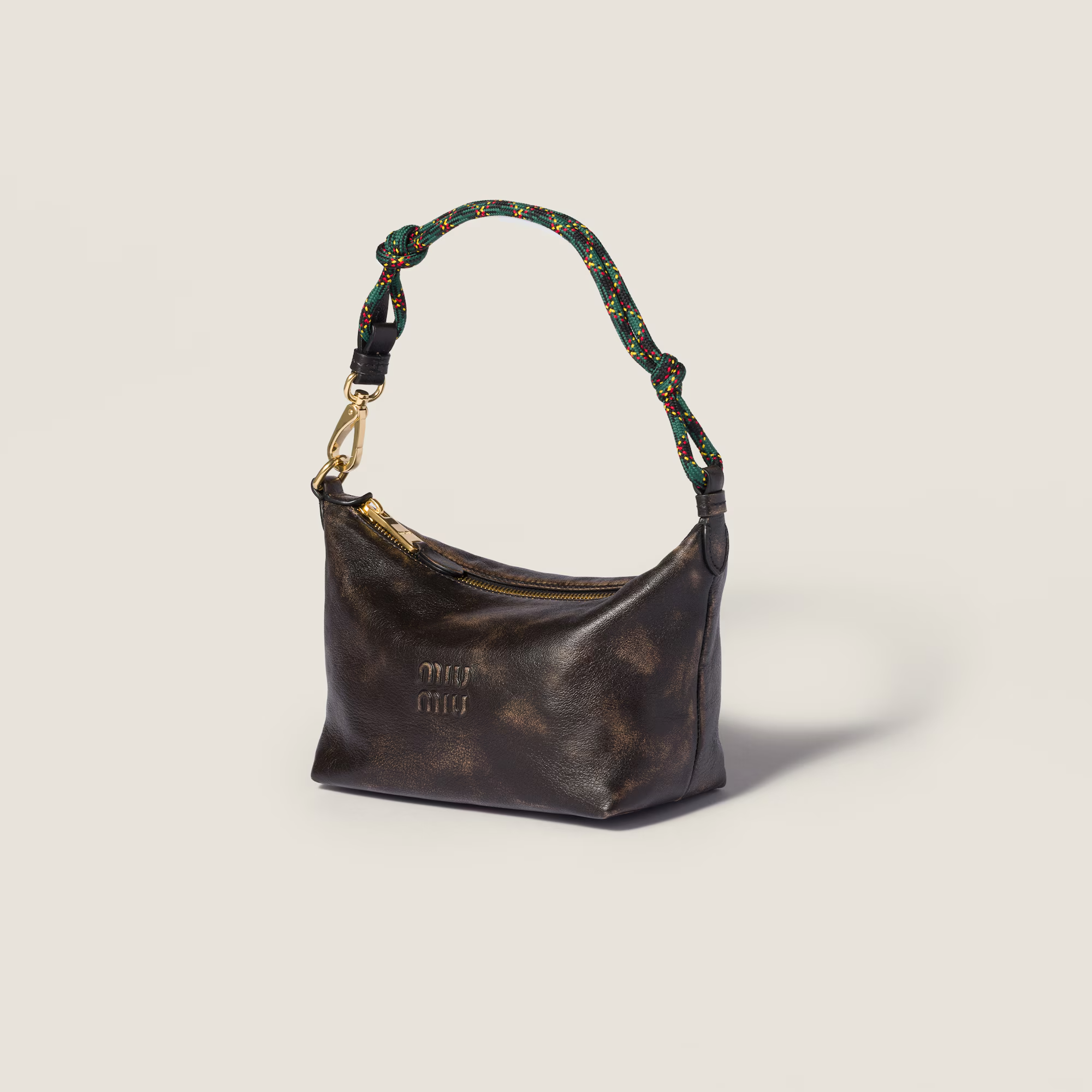  Túi Nữ Miu Miu Spirit Pouch 'Coffee Brown' 