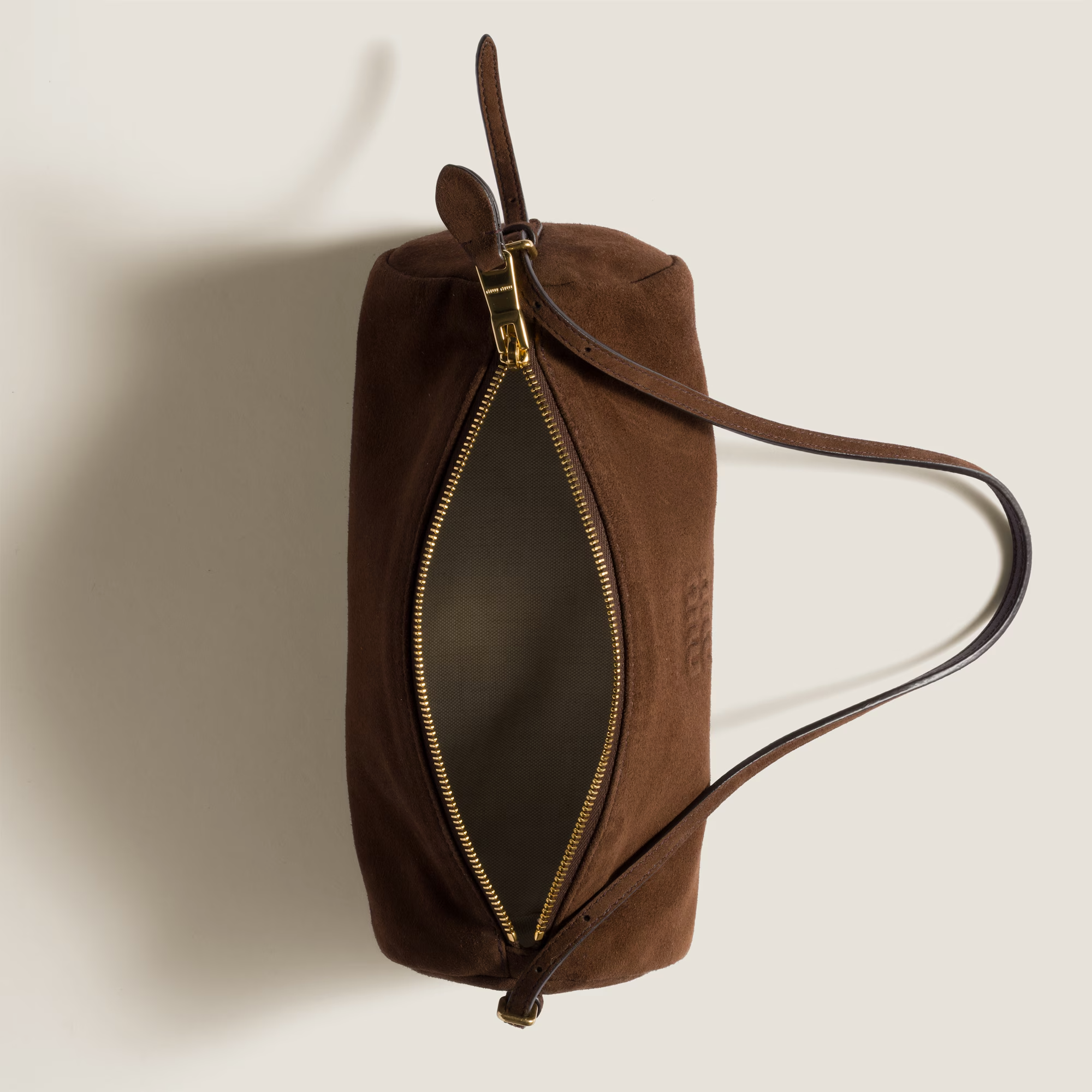  Túi Nữ Miu Miu Suede Pouch 'Cocoa Brown' 