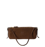  Túi Nữ Miu Miu Suede Pouch 'Cocoa Brown' 