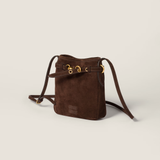  Túi Nữ Miu Miu Suede Pouch 'Dark Brown' 