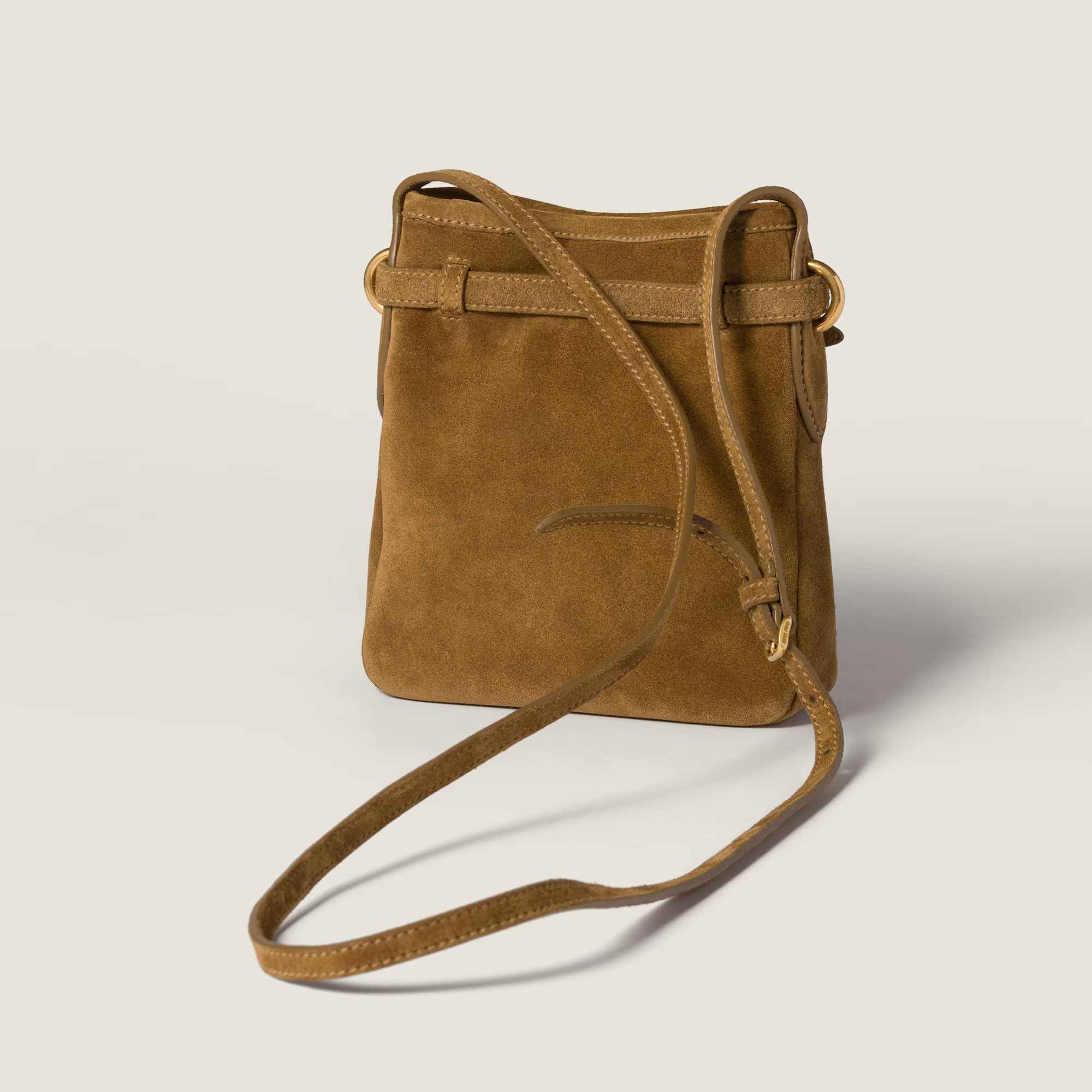  Túi Nữ Miu Miu Suede Pouch 'Olive Green' 