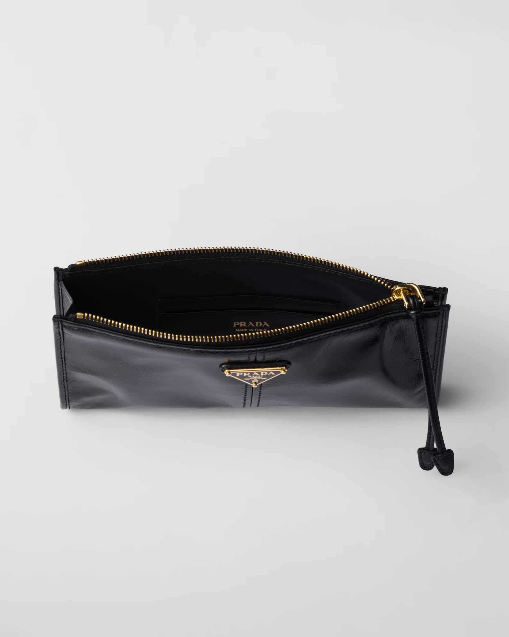  Túi Nữ Prada Leather Pouch 'Black' 