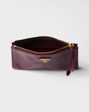  Túi Nữ Prada Leather Pouch 'Burgundy' 