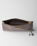  Túi Nữ Prada Leather Pouch 'Dark Grey' 