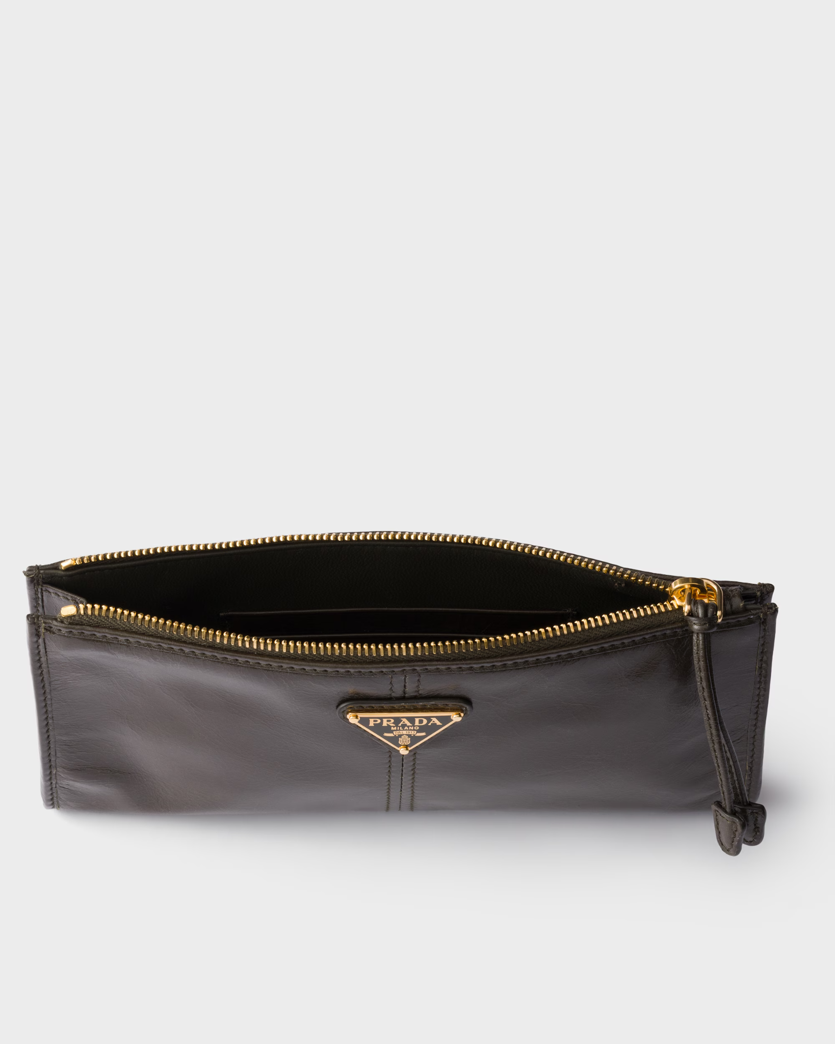  Túi Nữ Prada Leather Pouch 'Forest' 