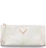  Túi Nữ Prada Leather Pouch 'Red' 