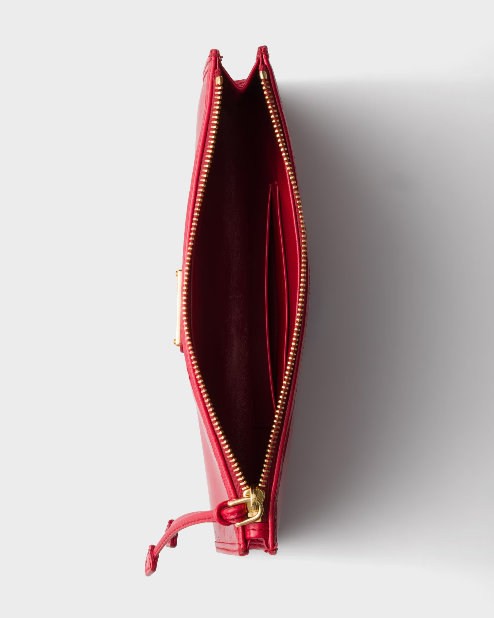  Túi Nữ Prada Leather Pouch 'Red' 