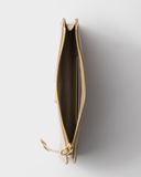  Túi Nữ Prada Leather Pouch 'Travertine Stone' 