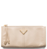  Túi Nữ Prada Leather Pouch 'Travertine Stone' 