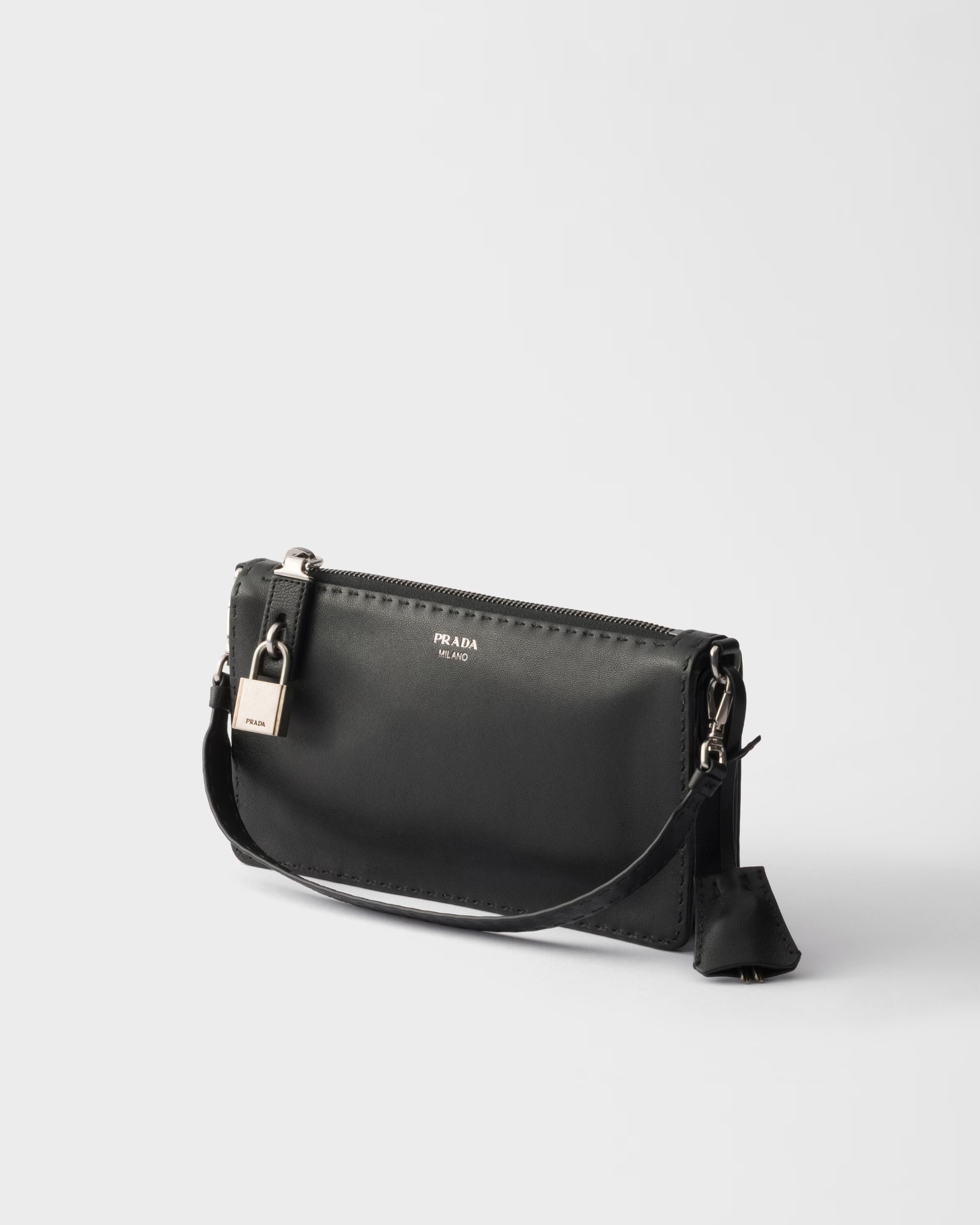  Túi Nữ Prada Nappa Leather Pouch 'Black' 