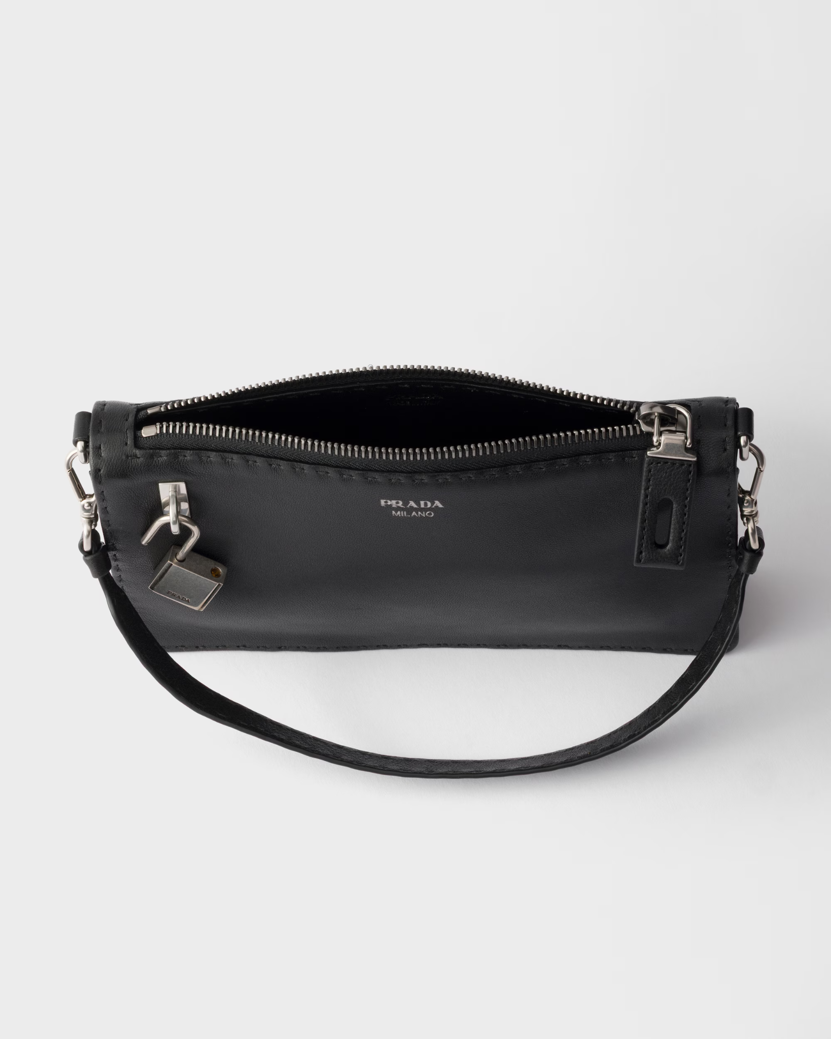  Túi Nữ Prada Nappa Leather Pouch 'Black' 
