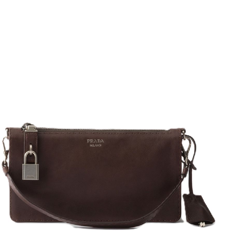  Túi Nữ Prada Nappa Leather Pouch 'Sienna' 