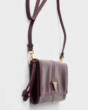  Túi Nữ Prada Wallet With Shoulder Strap 'Burgundy' 