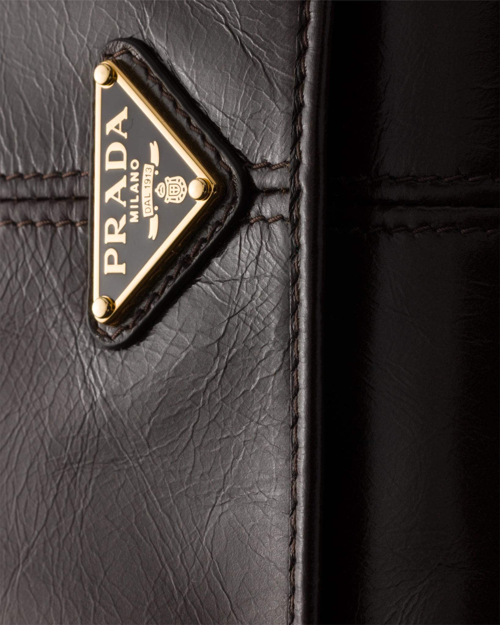  Túi Nữ Prada Wallet With Shoulder Strap 'Dark Brown' 