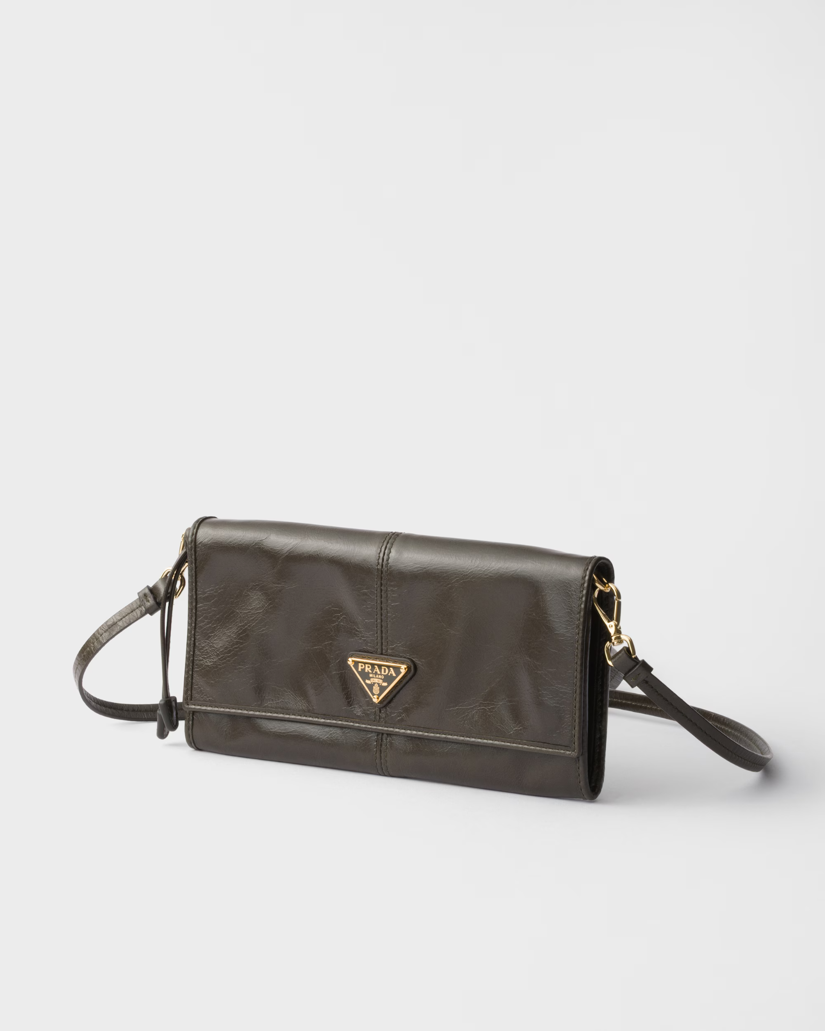  Túi Nữ Prada Wallet With Shoulder Strap 'Forest' 