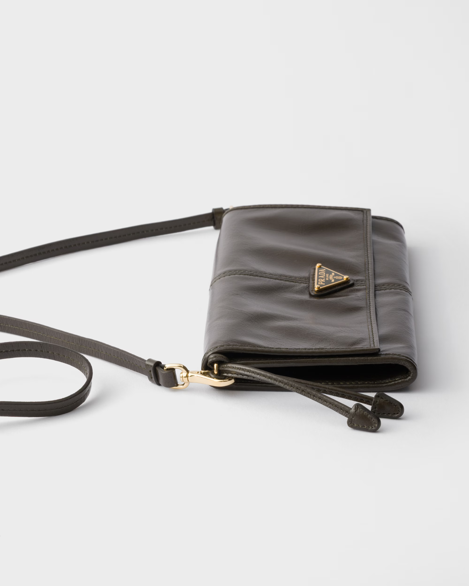  Túi Nữ Prada Wallet With Shoulder Strap 'Forest' 