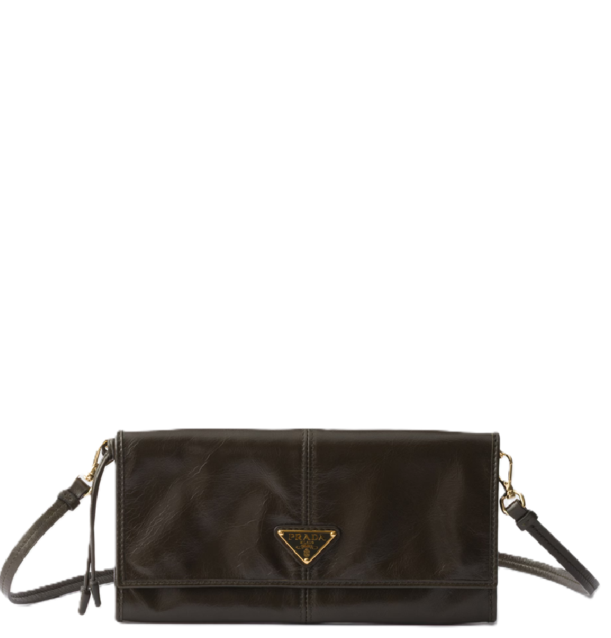  Túi Nữ Prada Wallet With Shoulder Strap 'Forest' 