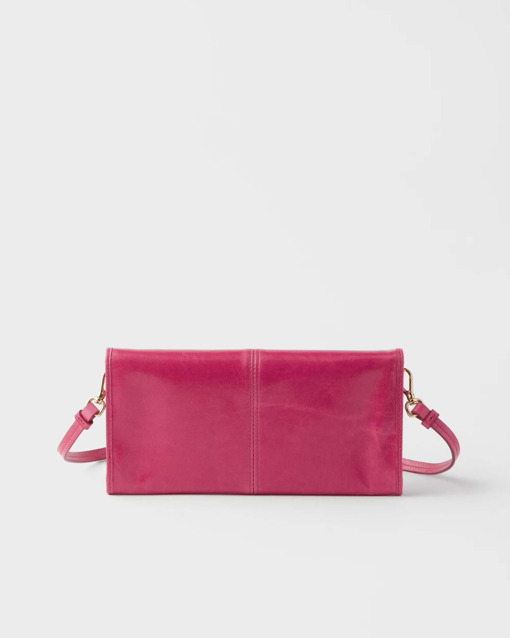  Túi Nữ Prada Wallet With Shoulder Strap 'Peony Pink' 