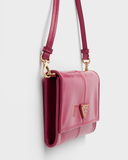  Túi Nữ Prada Wallet With Shoulder Strap 'Peony Pink' 