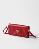  Túi Nữ Prada Wallet With Shoulder Strap 'Red' 