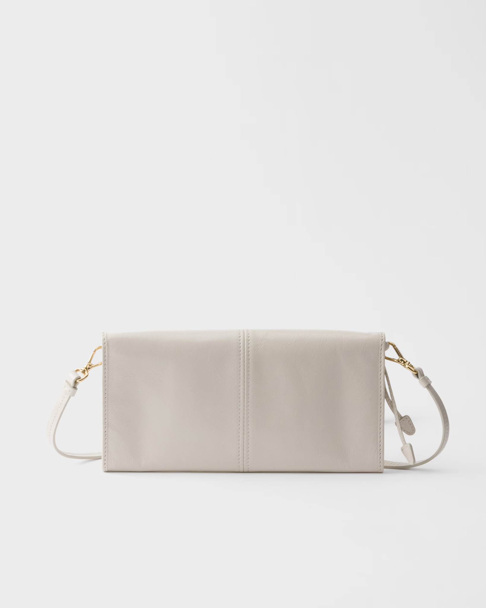  Túi Nữ Prada Wallet With Shoulder Strap 'White' 