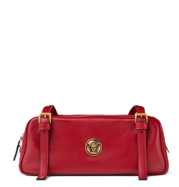  Túi Nữ Versace Emblème Nappa Bowling Bag 'Red' 
