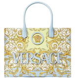  Túi Nữ Versace La Medusa Printed Large Tote 'Blue' 