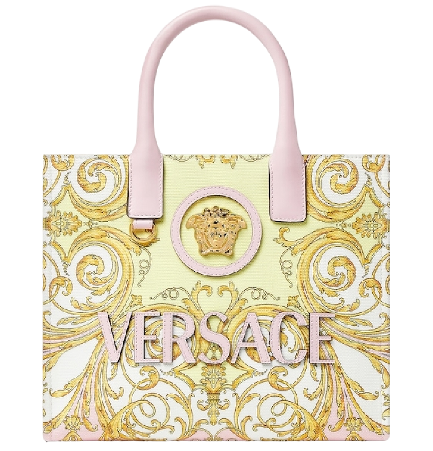  Túi Nữ Versace La Medusa Printed Small Tote 'Gold' 
