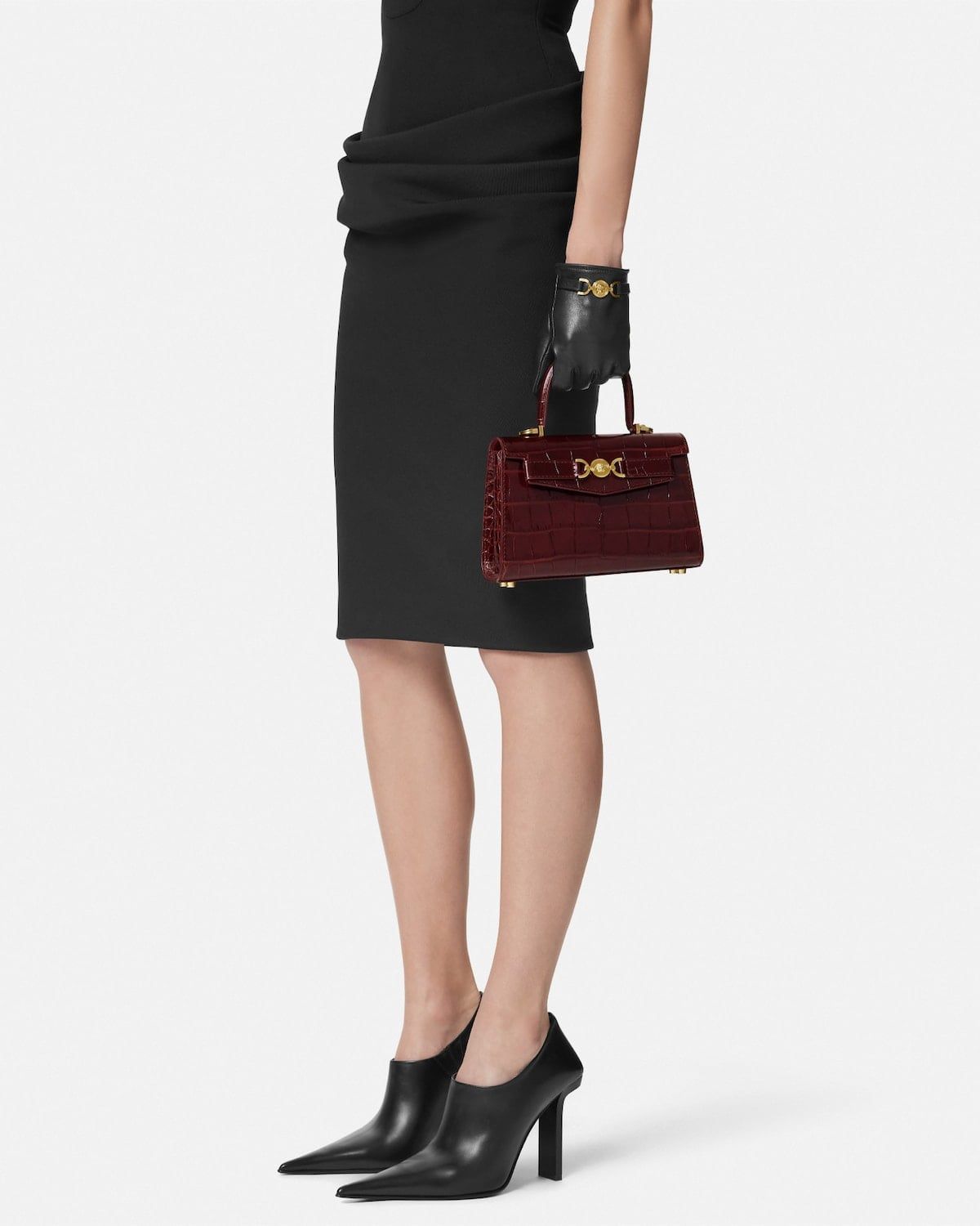  Túi Nữ Versace Medusa 95 Small Top Handle 'Burgundy' 