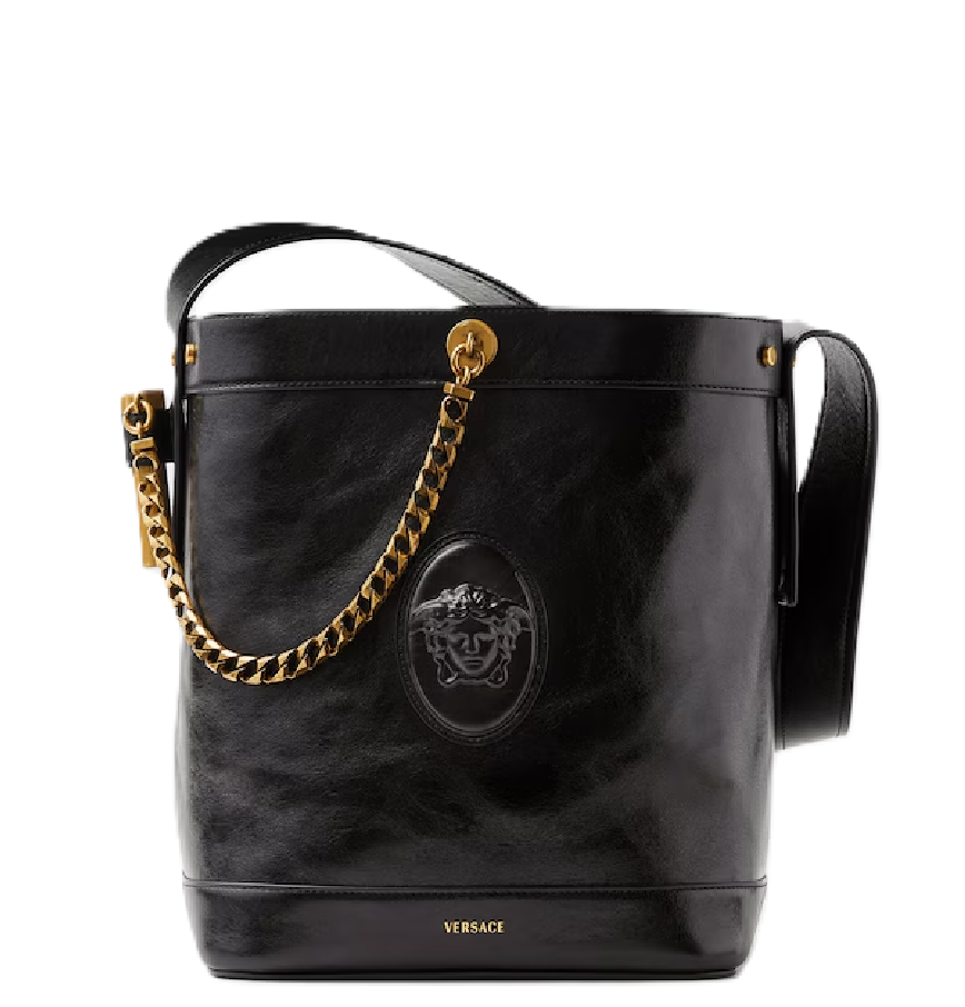  Túi Nữ Versace Pivot Bucket Bag 'Beige' 