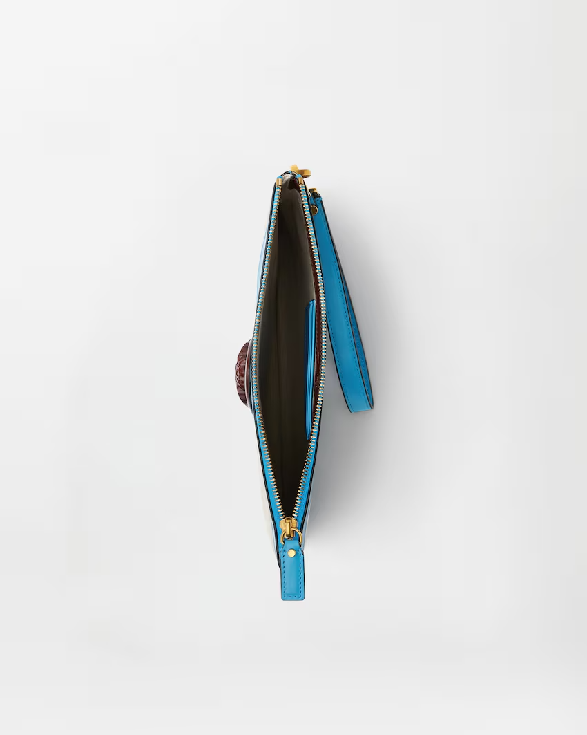  Túi Nữ Versace Rivière Canvas Pouch 'Blue' 