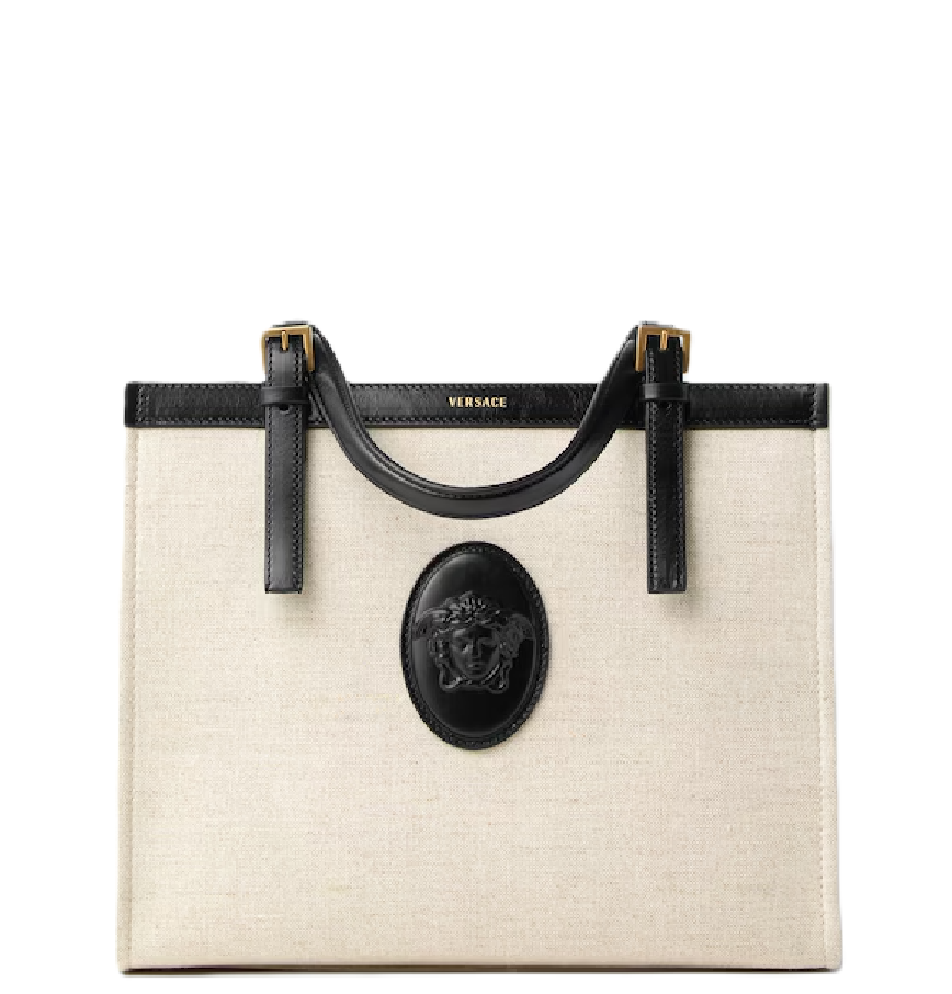  Túi Nữ Versace Rivière Canvas Tote 'Beige' 