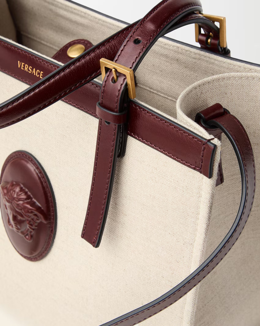  Túi Nữ Versace Rivière Canvas Tote 'Beige' 