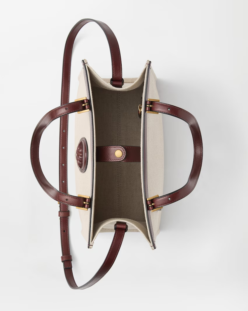  Túi Nữ Versace Rivière Canvas Tote 'Beige' 
