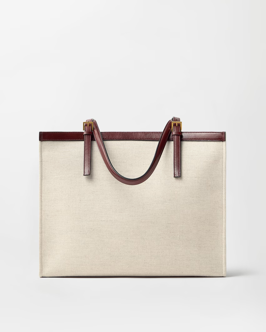  Túi Nữ Versace Rivière Large Canvas Tote 'Beige' 