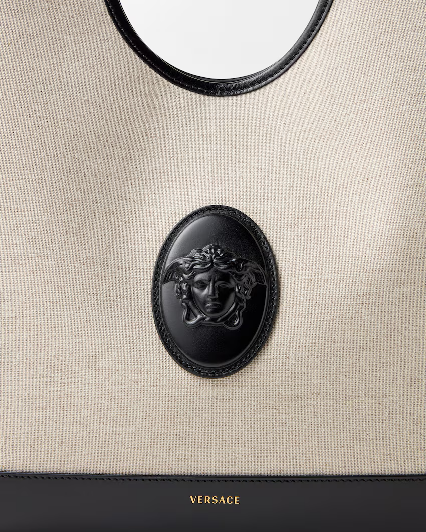  Túi Nữ Versace Rivière Large Canvas Tote 'Beige' v 