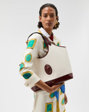  Túi Nữ Versace Rivière Large Canvas Tote 'Beige' 