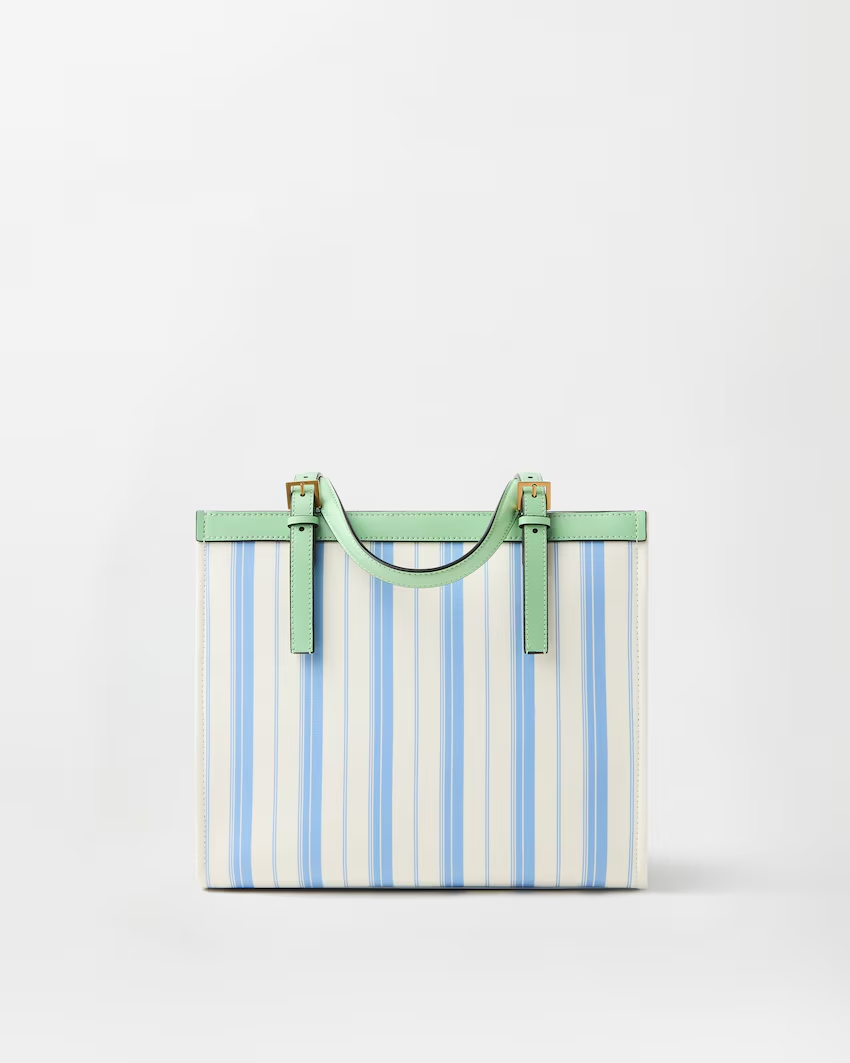  Túi Nữ Versace Rivière Printed Tote 'Blue' 