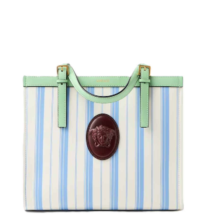  Túi Nữ Versace Rivière Printed Tote 'Blue' 