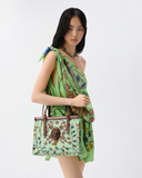  Túi Nữ Versace Rivière Printed Tote 'Green' 